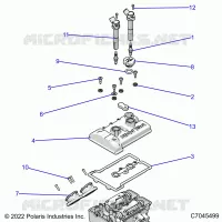 ENGINE, THROTTLE BODY AND COUVERCLE SOUPAPE