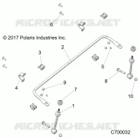 SUSPENSION AVANT STABILIZER BAR- R20RRF99AV/BV (C700032)