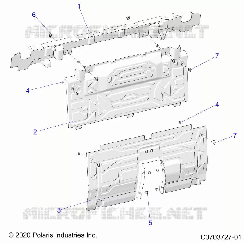 CARROSSERIE ARRIERE CLOSEOFF, CENTER PANELS