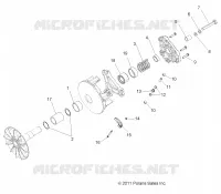SYSTEME DE TRANSMISSION, PRIMARY CLUTCH