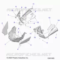 CARROSSERIE AVANT ASM./FENDERS