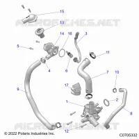 MOTEUR, WATERPUMP AND BYPASS