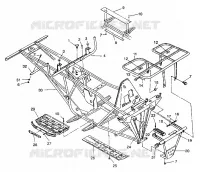 PARE CHOCS / PORTE PAQUET MOUNTING 6X6 250 W938727 (4924092409003A)