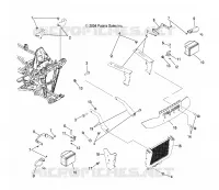 SUPPORT PARE CHOCS , FRONT AND HEADLIGHT AND TURN SIGNALS, FRONT