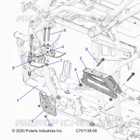 CHASSIS, MOTEUR AND REAR DRIVELINE MOUNTING