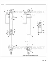 SUSPENSION, AMORTISSEUR AVANT INTERNALS