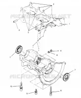 CARTERS MOTEUR ASSEMBLY SPORT 0950443, SPORT TOURING 0950243  and EUROPEAN SPORT (4928822882C011)