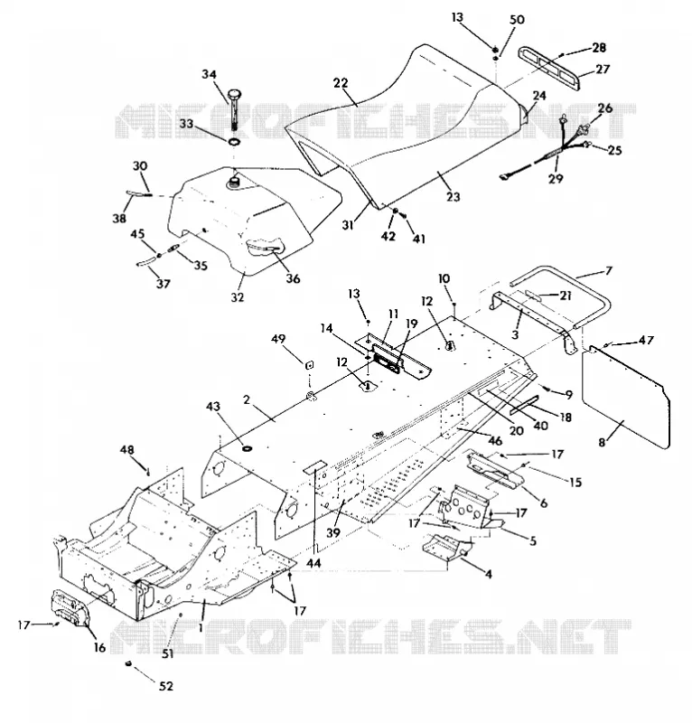 CHASSIS AND SIEGE INDY LITE/STAR LITE (4921332133001A)