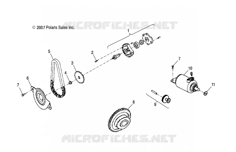 ENGINE, GENERATOR AND DEMARREUR