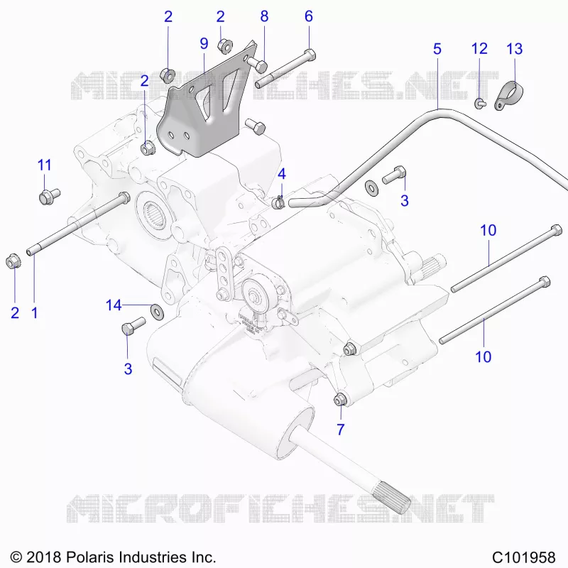 SYSTÃˆME DE TRANSMISSION, MAIN GEARCASE MOUNTING
