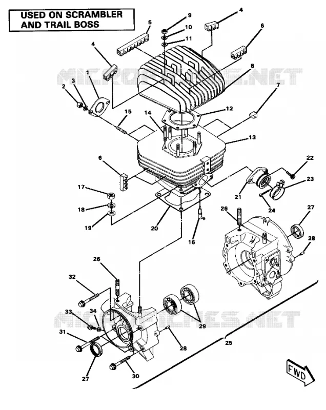 CRANKCASE AND CYLINDRE (4911701170042A)