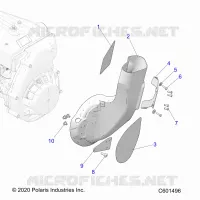 MOTEUR, AIR DUCT, INLET