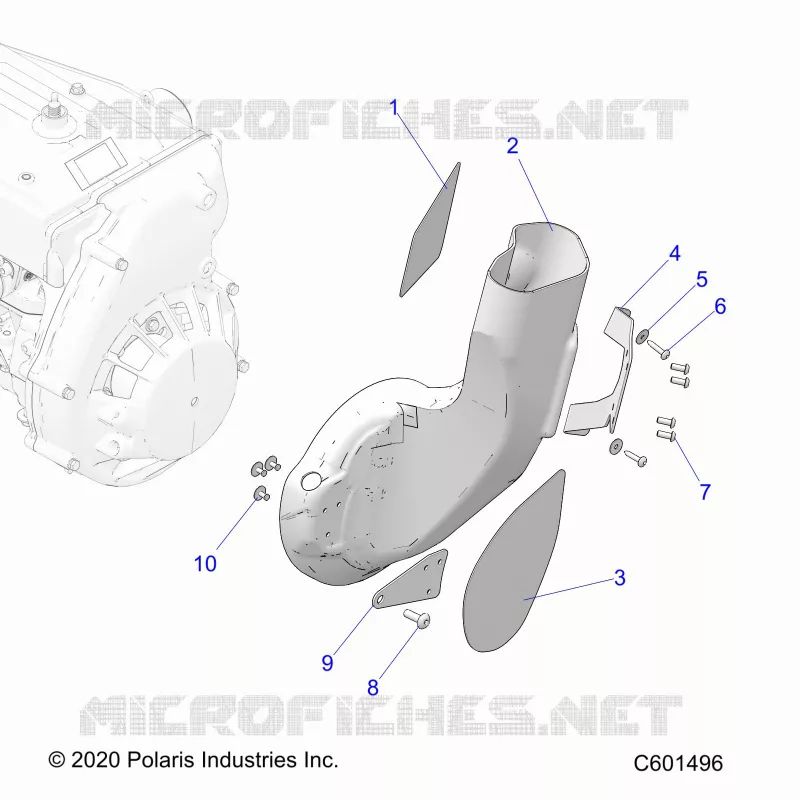 MOTEUR, AIR DUCT, INLET