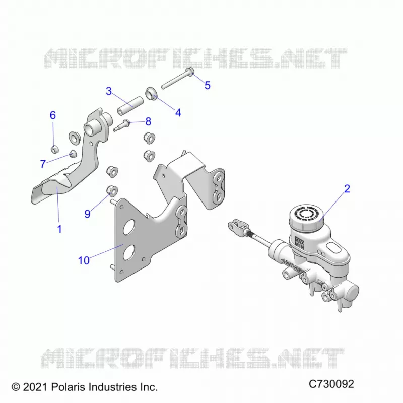 BRAKES, PEDAL AND MAITRE CYLINDRE
