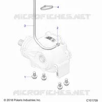 SYSTÃˆME DE TRANSMISSION, GEARCASE MOUNTING, FRONT