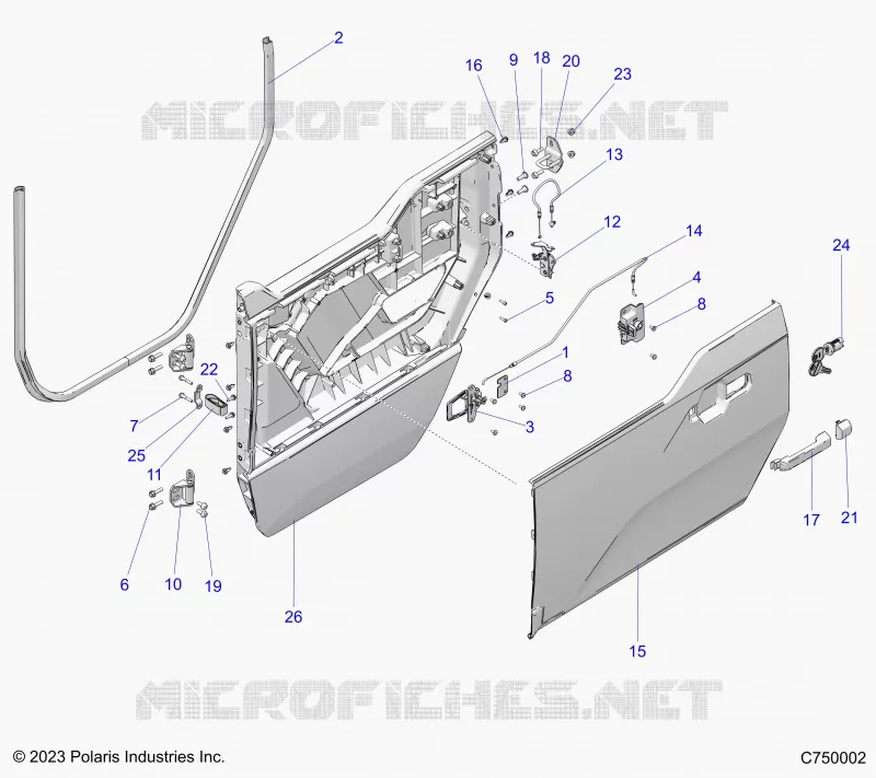 PORTES ASSEMBLY, FRONT