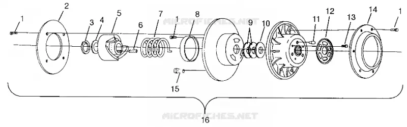 EMBRAYAGE DE TRANSMISSION 700 XC 0971766 (4941814181C002)