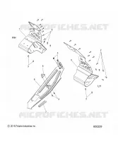 CHASSIS, PROTECTION D'EMBRAYAGE AND FOOTRESTS