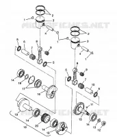 PISTON ET VILEBREQUIN SUPER SPORT 0980761 (4942874287C007)