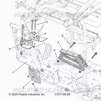 CHASSIS, MOTEUR AND REAR DRIVELINE MOUNTING