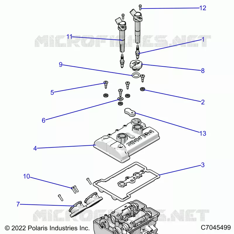 ENGINE, THROTTLE BODY AND COUVERCLE SOUPAPE