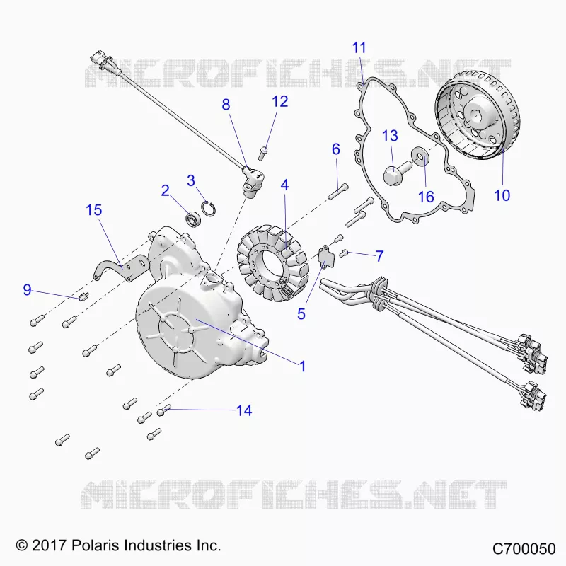 ENGINE, STATOR AND FLYROUE