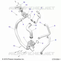 MOTEUR, WATERPUMP AND BYPASS