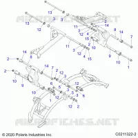 SUSPENSION ARRIERE CONTROL ARM MOUNTING