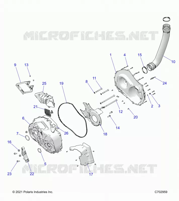 SYSTÃˆME DE TRANSMISSION, CLUTCH COVER AND DUCTING