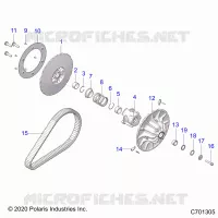 SYSTÃˆME DE TRANSMISSION, SECONDARY CLUTCH