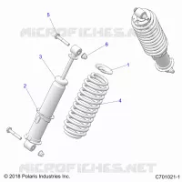 SUSPENSION, AMORTISSEUR AVANT