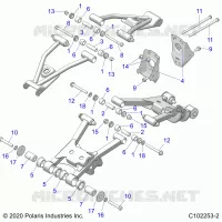 SUSPENSION ARRIERE CONTROL ARM MOUNTING