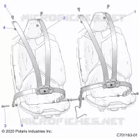 SIEGE BELT MOUNTING 4 POINT