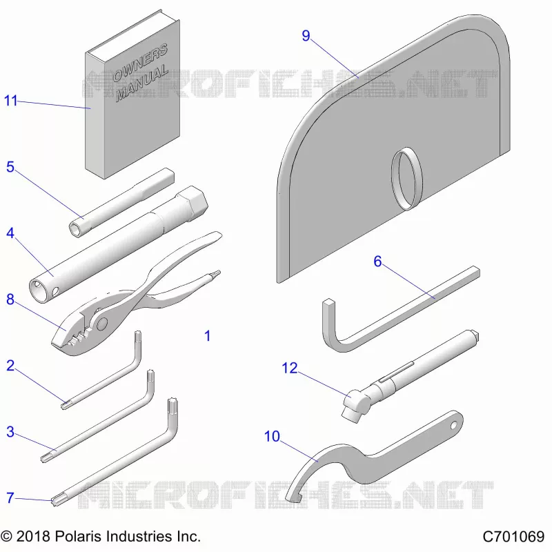 REFERENCE, MANUEL DU PROPRIETAIRE AND TOOL KIT