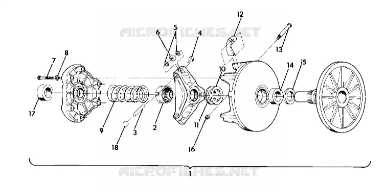 EMBRAYAGE DE TRANSMISSION (4917871787012A)