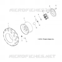 ROUES, FRONT TIRE and FREIN DISC