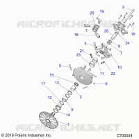 SYSTEME DE TRANSMISSION, PRIMARY CLUTCH