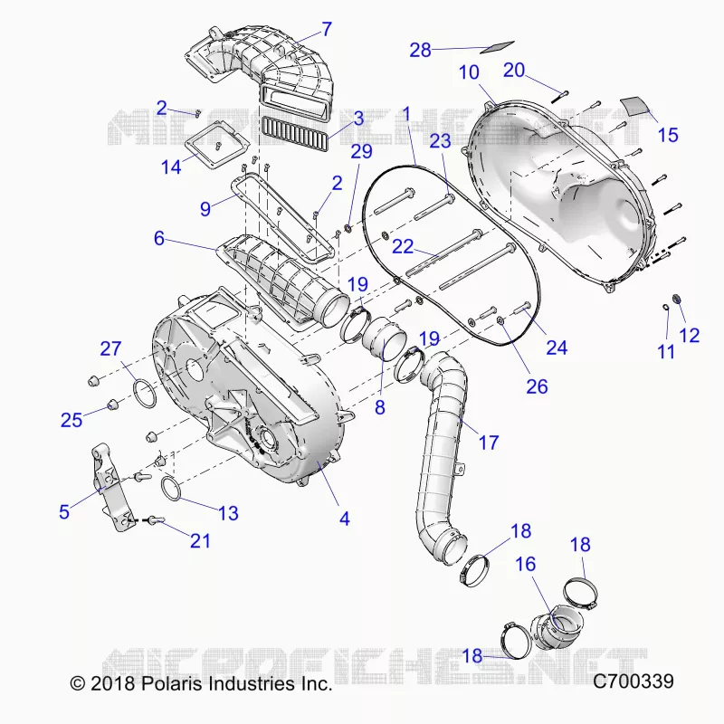 SYSTÃˆME DE TRANSMISSION, CLUTCH COVER AND DUCTING