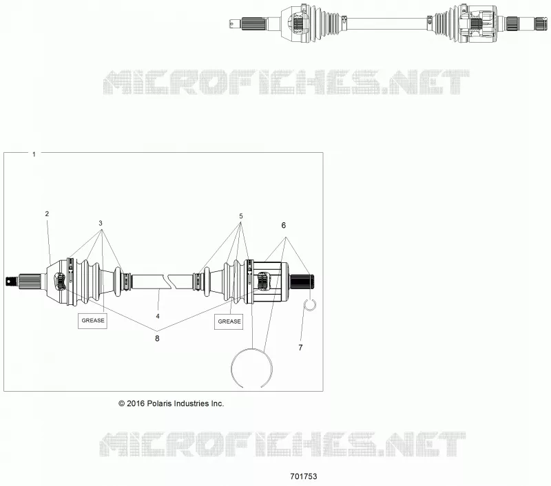DRIVE TRAIN, CARDAN AVANT