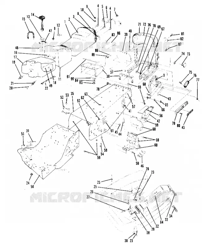 CHASSIS AND SIEGE ALL SWEDISH INDY MODELS (4916051605003A)