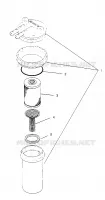 VIDANGE ASSEMBLY SL 750 B954070 (4930523052C008)