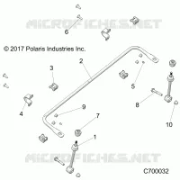 SUSPENSION, FRONT BARRE STABILISATRICE