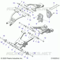 SUSPENSION ARRIERE CONTROL ARM MOUNTING