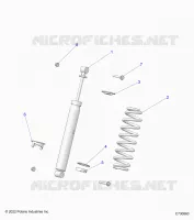 SUSPENSION, REAR SUPPORT AMORTISSEUR 