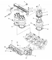 CYLINDRE   COLLECTEUR SL 750 B954070 (4930523052B014)