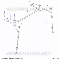 SUSPENSION, REAR BARRE STABILISATRICE
