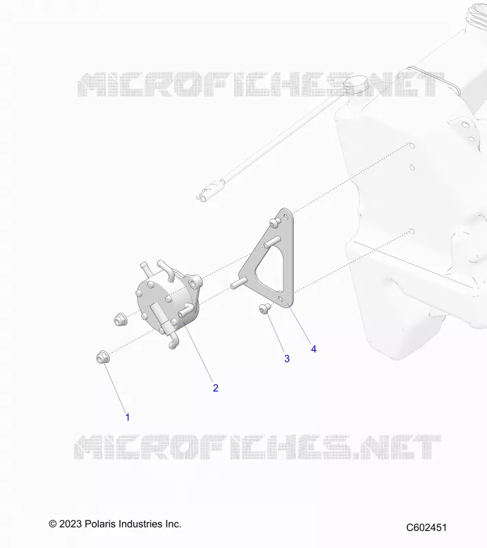 SYSTÃˆME D'ALIMENTATION, FUEL PUMP MOUNTING