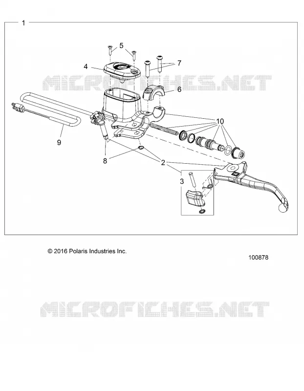 BRAKES, FRONT BRAKE LEVER AND MAITRE CYLINDRE