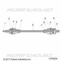SYSTEME DE TRANSMISSION, FRONT HALF SHAFT