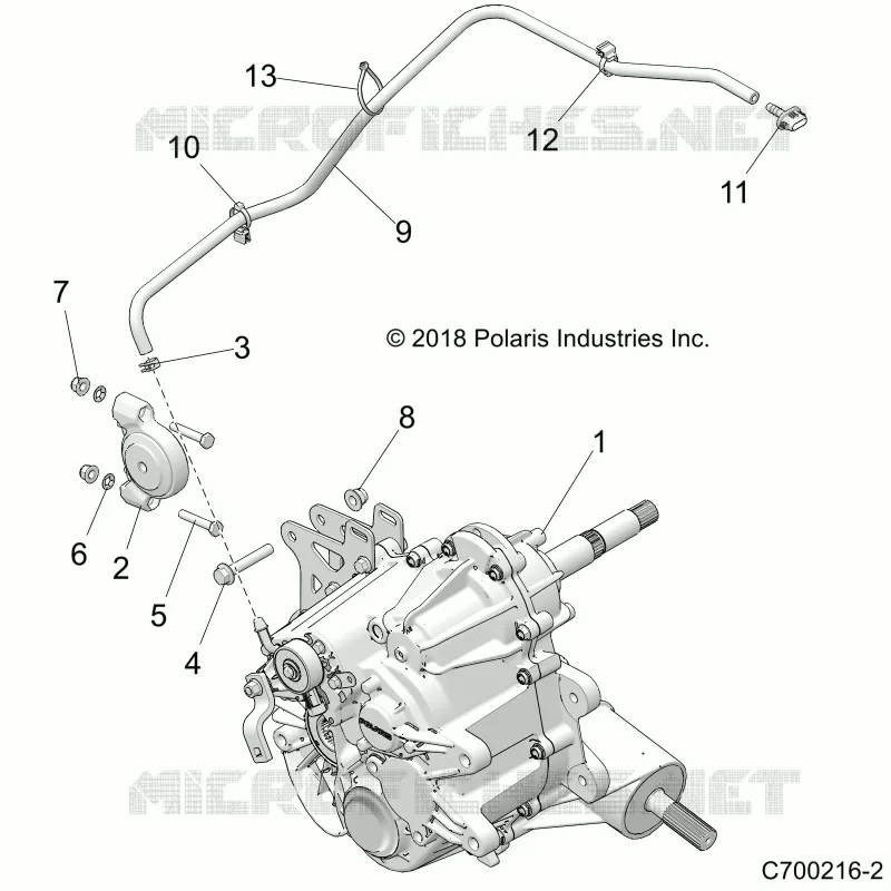 DRIVE TRAIN, MAIN SUPPORT PONT